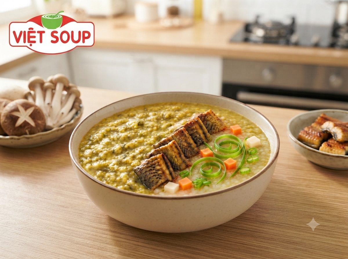 Cháo lươn sốt nấm thượng hạng