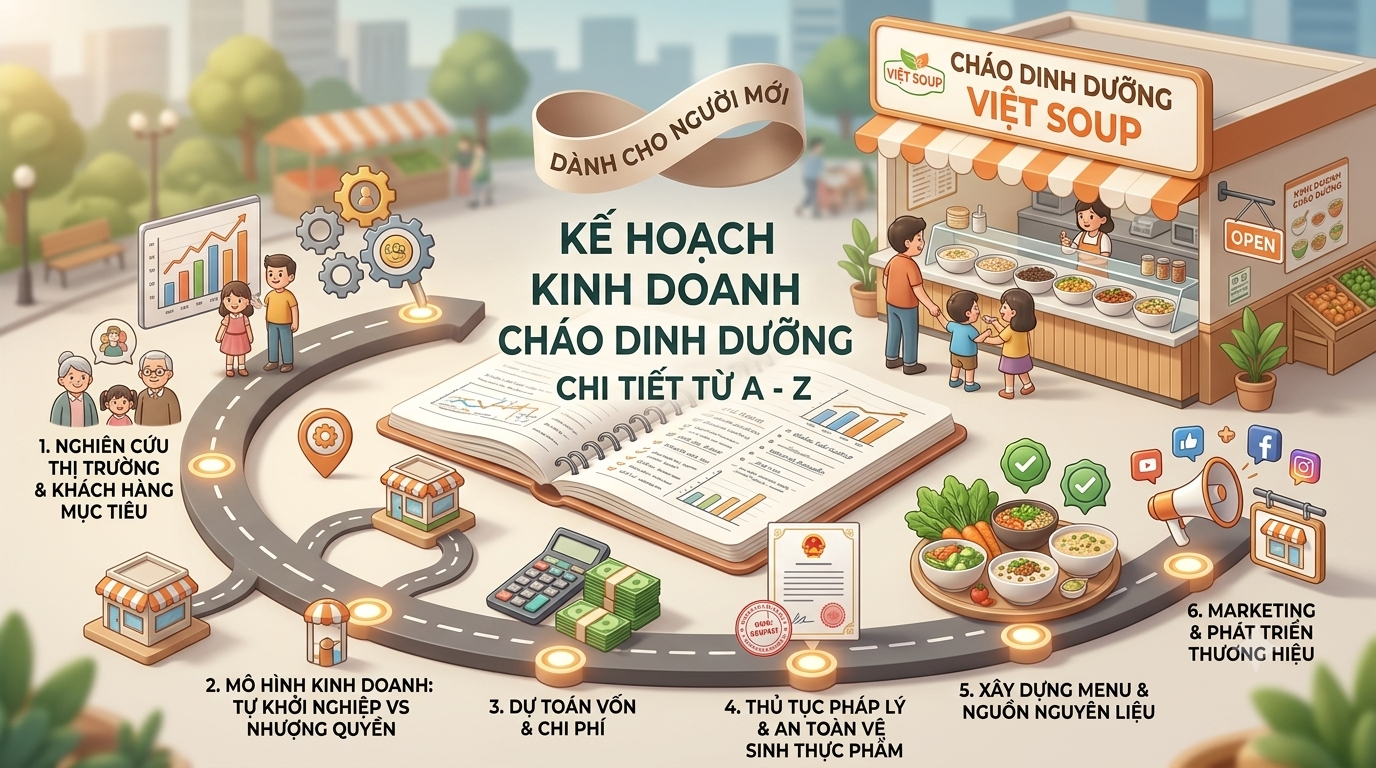 Mở cửa hàng cháo dinh dưỡng