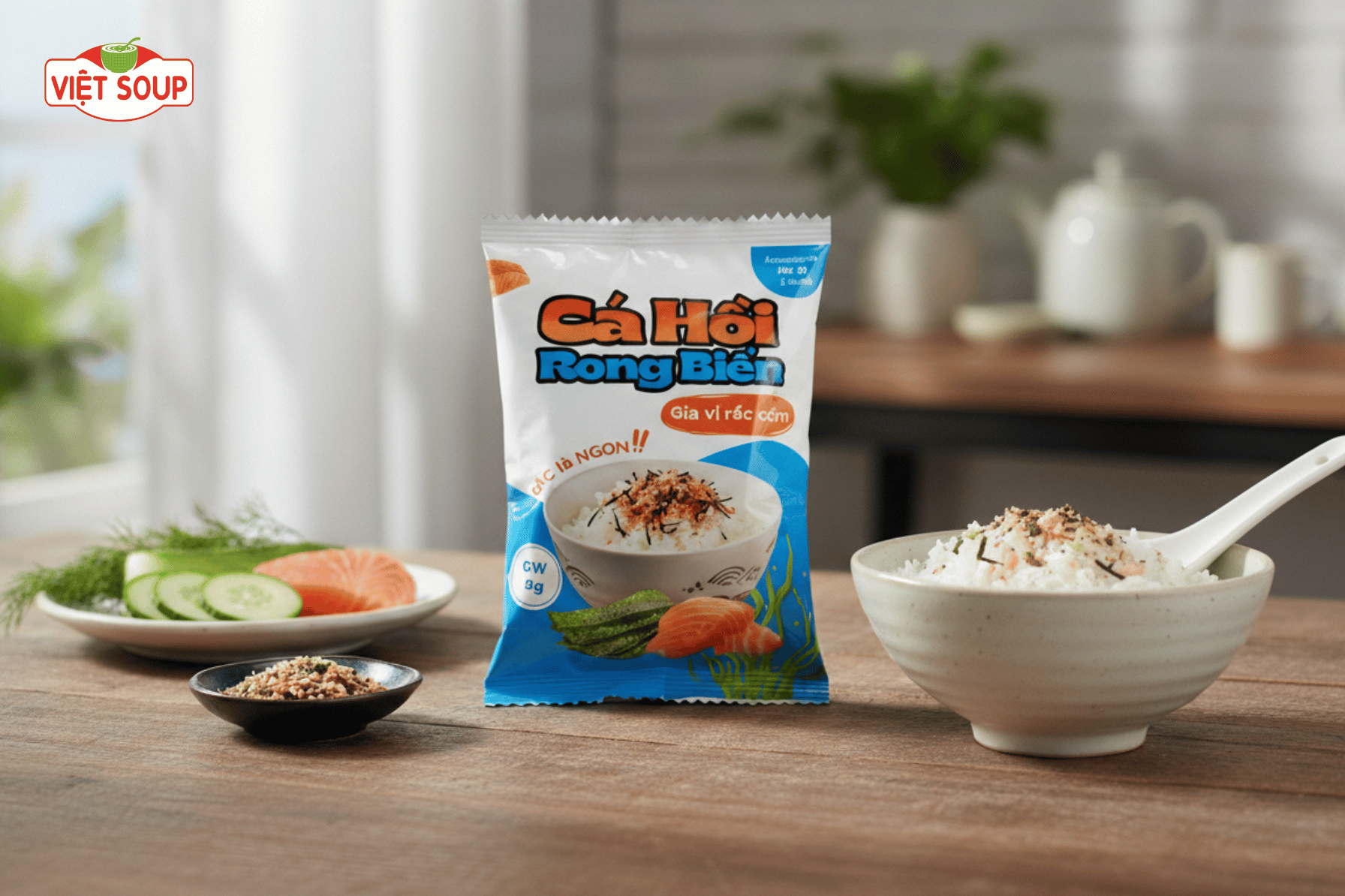 Gia vị rắc cơm: Cá Hồi Rong Biển