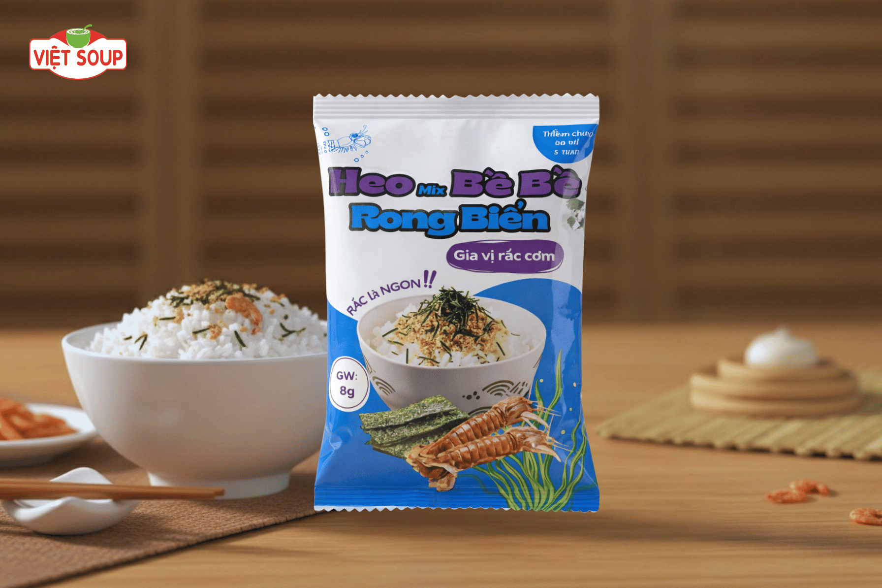 Gia vị rắc cơm: Heo mix Bề Bề Rong Biển